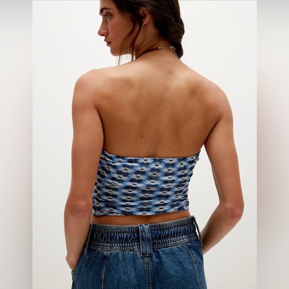 Boulevard Printed Tube NWOT blue vista combo - Picture 5 of 7